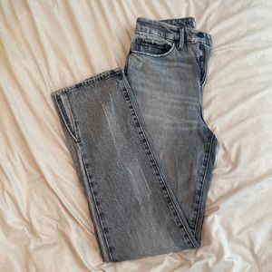 Good American grey wash denim